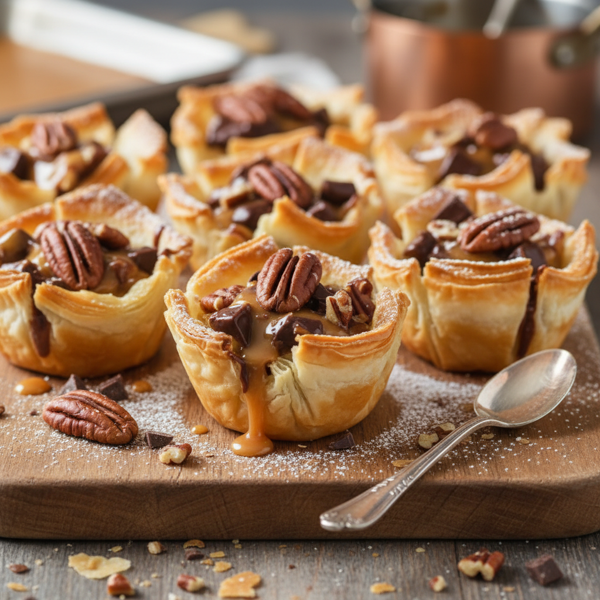 Butterscotch Chocolate Pecan Phyllo Bites recipe