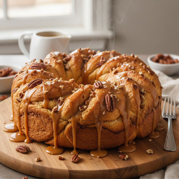Butterscotch Pecan Pull-Apart Bread recipe