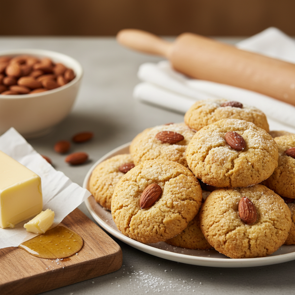 Buttery Almond Delight Cookies recipe