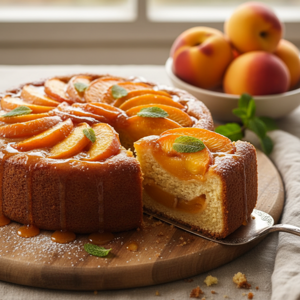 Buttery Nectarine Dream Cake recipe