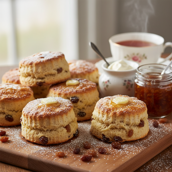 Buttery Raisin Delight Scones recipe