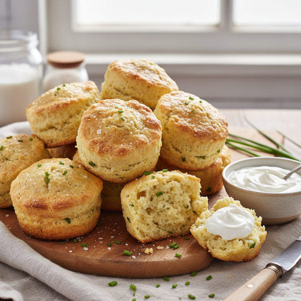 Buttery Sour Cream Muffin Biscuits recipe