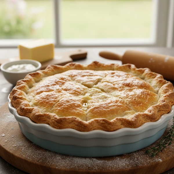 Buttery Sour Cream Pie Crust recipe