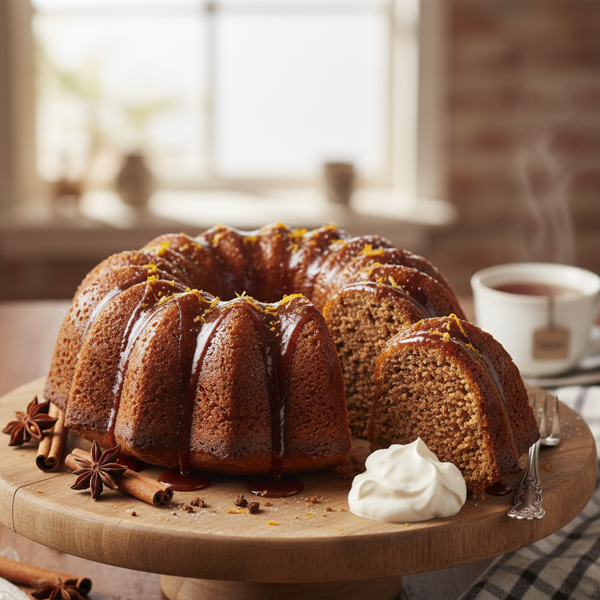 Buttery Spiced Molasses Cake recipe