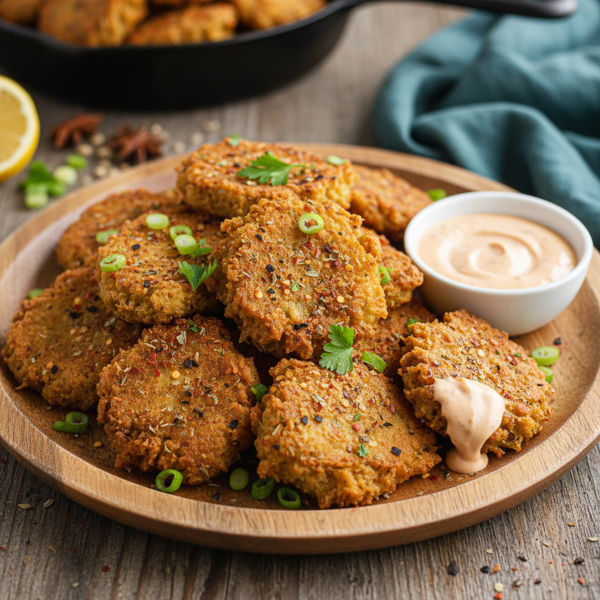Cajun-Spiced Eggplant Fritters recipe