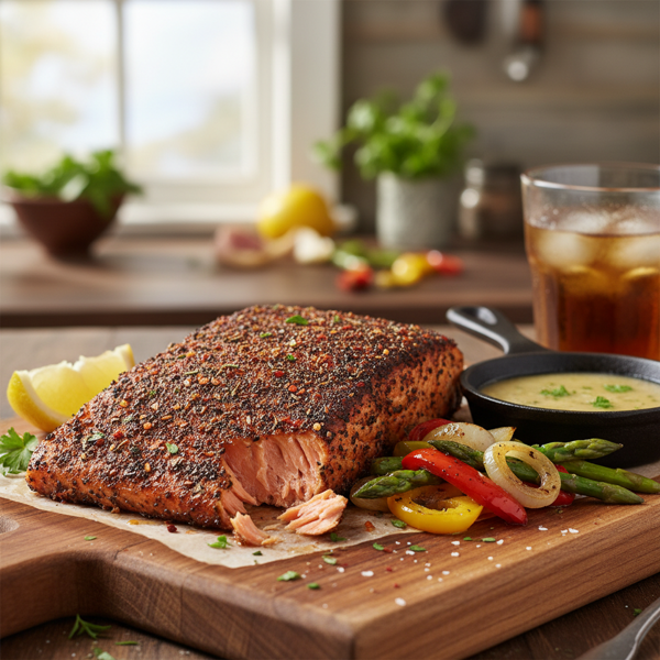 Cajun-Style Blackened Salmon Delight recipe