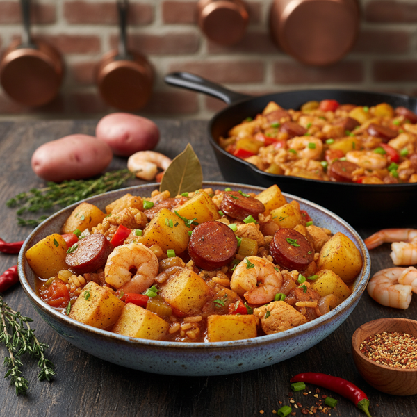 Cajun-Style Potato Jambalaya recipe