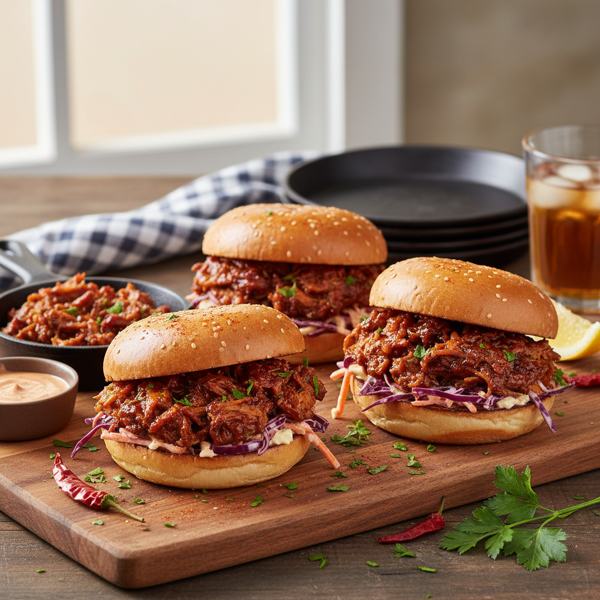 Cajun-Style Pulled Pork Sandwiches recipe