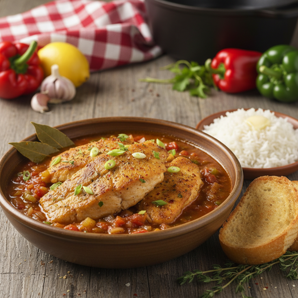 Cajun Catfish Court Bouillon Delight recipe
