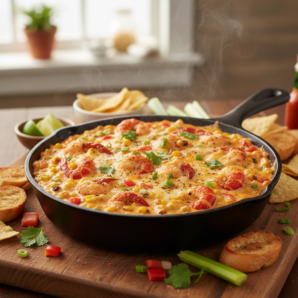 Cajun Crawfish Fiesta Dip recipe