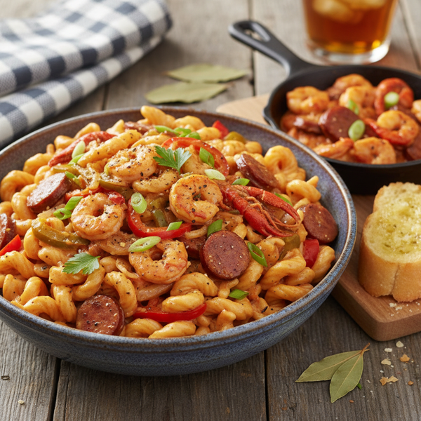 Cajun Crawfish Pasta Delight recipe