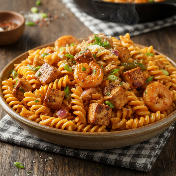 Cajun Creamy Chicken Pasta Delight recipe