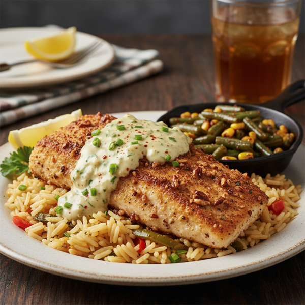 Cajun Pecan-Crusted Catfish Delight recipe