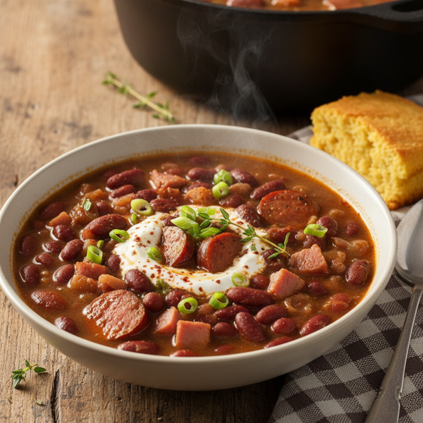 Cajun Red Bean and Ham Soup recipe