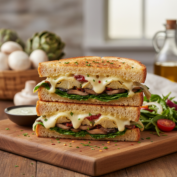 California Artichoke and Mushroom Melt recipe