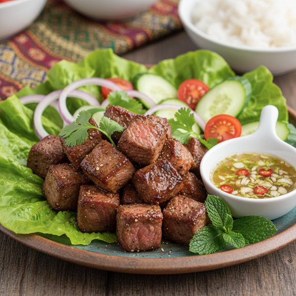 Cambodian Beef Loc Lac with Zesty Lime Sauce recipe