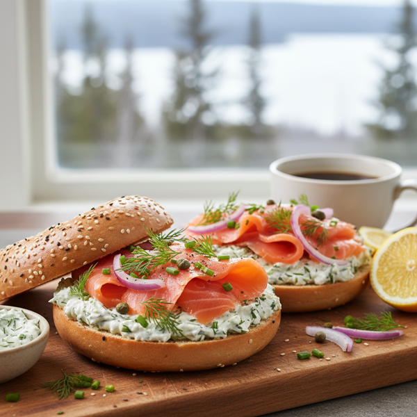 Canadian Smoked Salmon & Creamy Herb Spread recipe