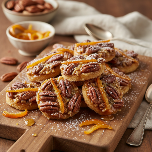 Candied Orange Pecan Delights recipe
