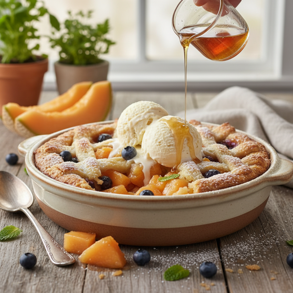 Cantaloupe Delight Cobbler recipe