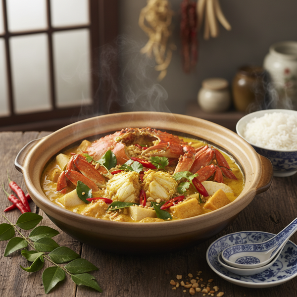 Cantonese-Style Crab Curry Delight recipe