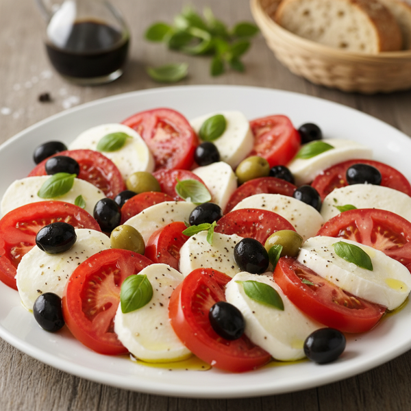 Caprese Delight with Olives recipe