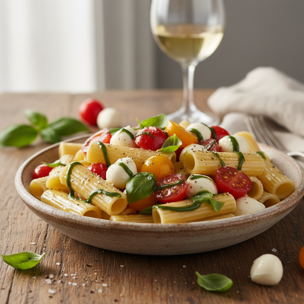 Caprese Rigatoni Salad recipe