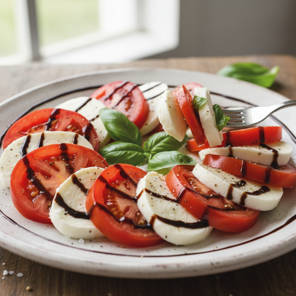 Caprese Salad with Basil and Balsamic Drizzle recipe