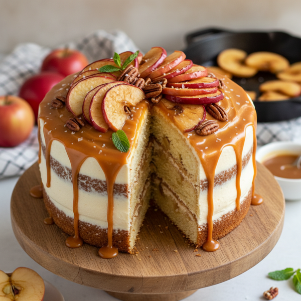 Caramel Apple Delight Cake recipe