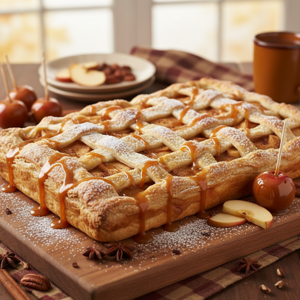 Caramel Apple Slab Pie Delight recipe