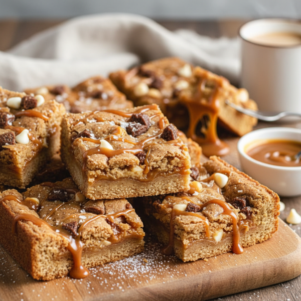 Caramel Brown Sugar Blondies recipe