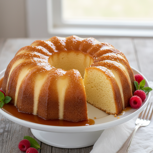 Caramel Flan Bundt Cake recipe
