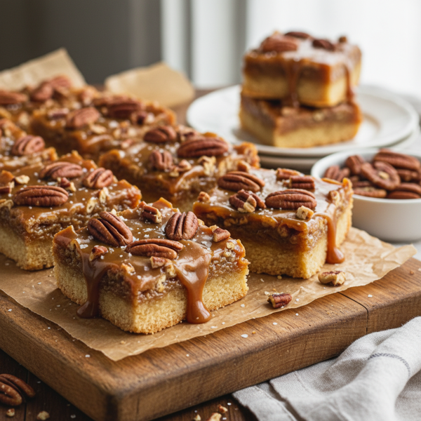 Caramel Pecan Delight Bars recipe