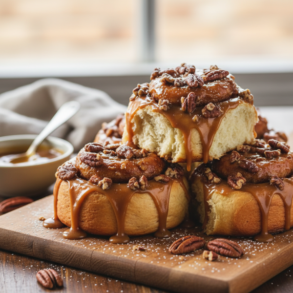 Caramel Pecan Delight Buns recipe
