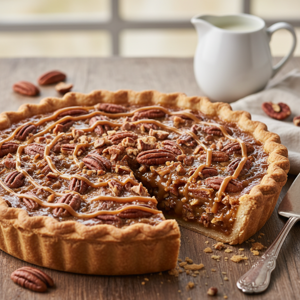 Caramel Pecan Praline Delight Pie recipe