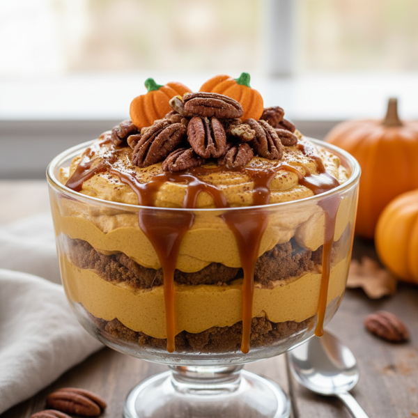 Caramel Pecan Pumpkin Delight recipe