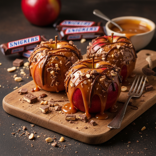 Caramel Snickers Apple Delight recipe