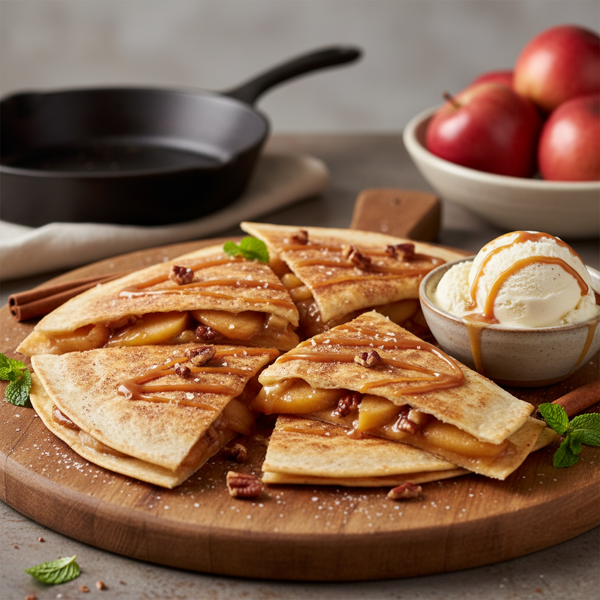 Caramelized Apple Delight Quesadilla recipe