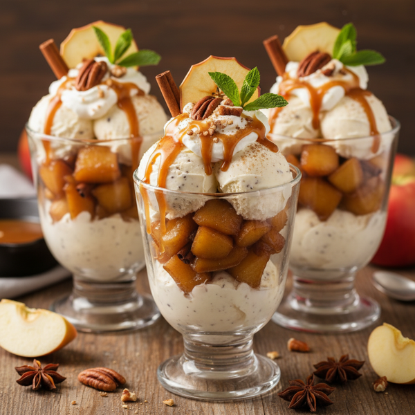 Caramelized Apple Delight Sundaes recipe