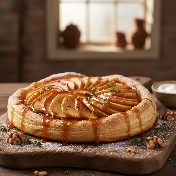 Caramelized Apple Puff Pastry Tart recipe