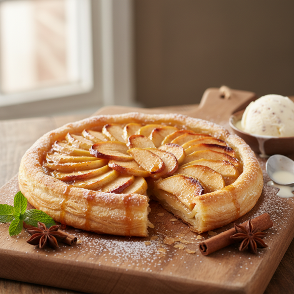Caramelized Apple Puff Tart recipe