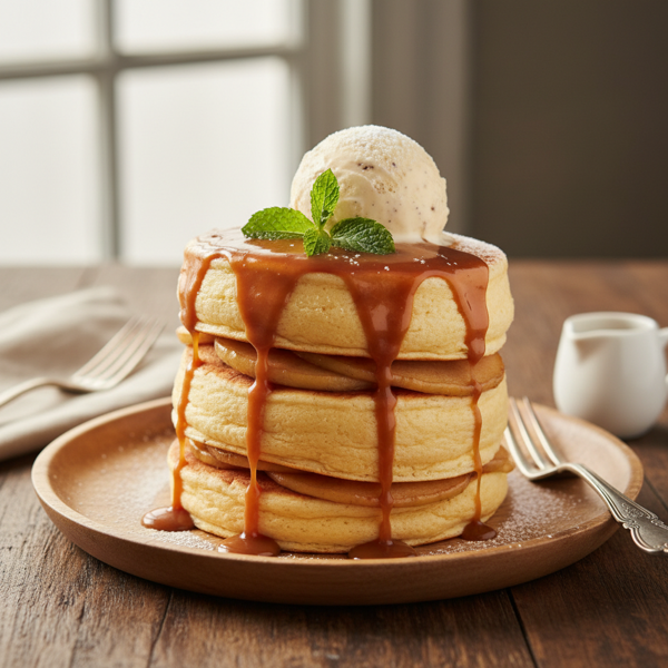 Caramelized Apple Soufflé Pancake recipe