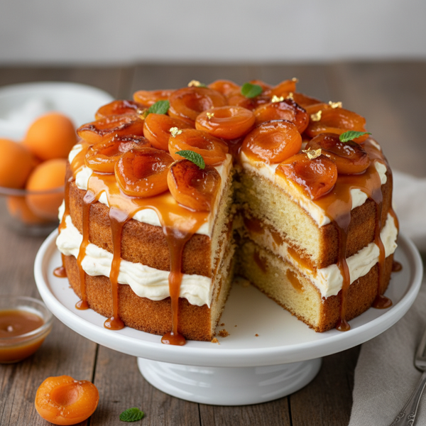 Caramelized Apricot Dream Cake recipe