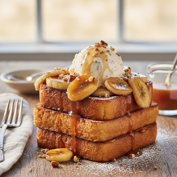 Caramelized Banana Foster French Toast recipe