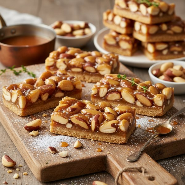 Caramelized Brazil Nut Delight Bars recipe