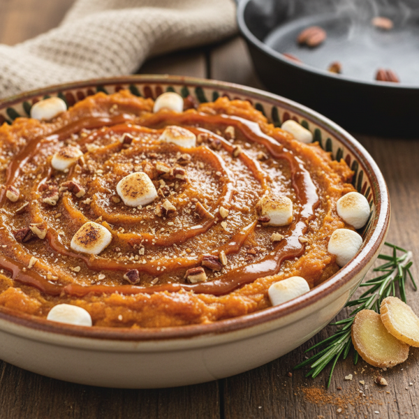 Caramelized Brown Sugar Sweet Potato Mash recipe