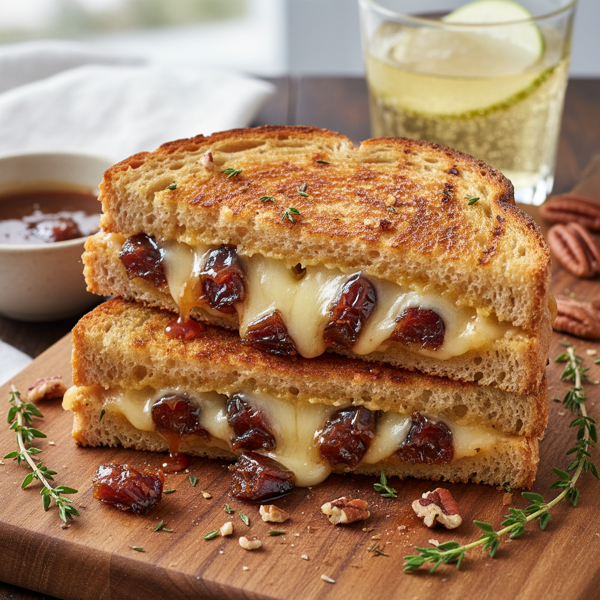 Caramelized Date & Cheddar Grilled Cheese recipe