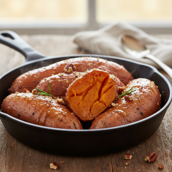 Caramelized Delight: Perfectly Slow-Baked Sweet Potatoes recipe