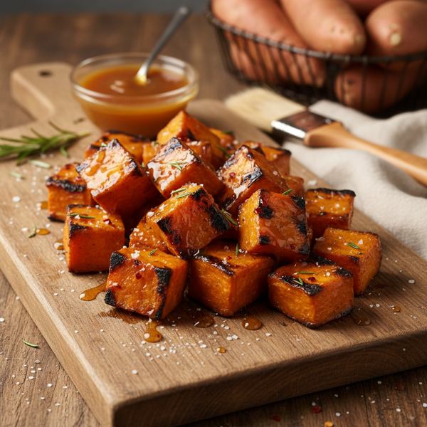 Caramelized Grilled Sweet Potato Bites recipe