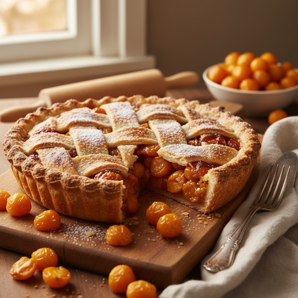 Caramelized Ground Cherry Pie recipe
