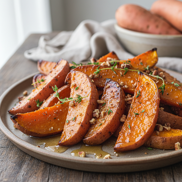 Caramelized Honey-Glazed Sweet Potatoes recipe